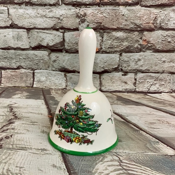 Spode Christmas Tree England Dinner Bell S3324-D - Picture 3 of 8